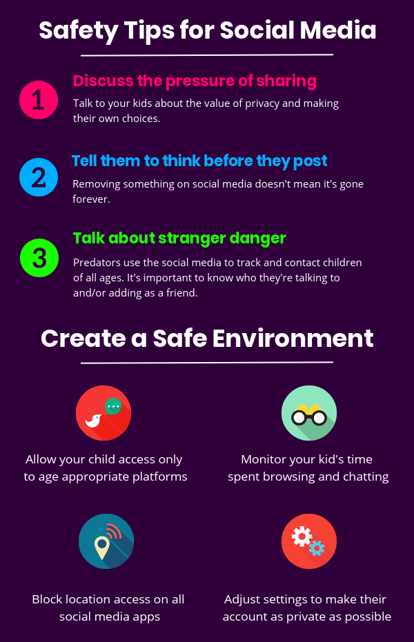 Safety tips for kids on social media