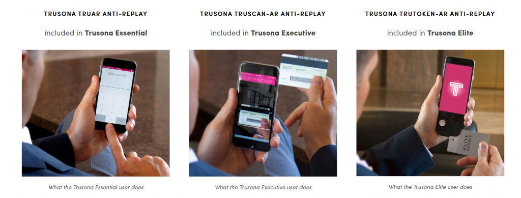 Trusona anti-replay-actions