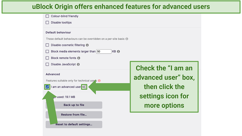 Screenshot showing how to toggle your filters in AdGuard