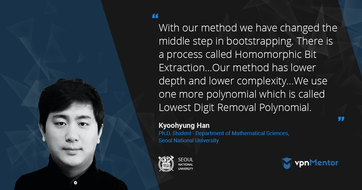 Kyoohyung Han - Bootstrapping and Homomorphic Encryption