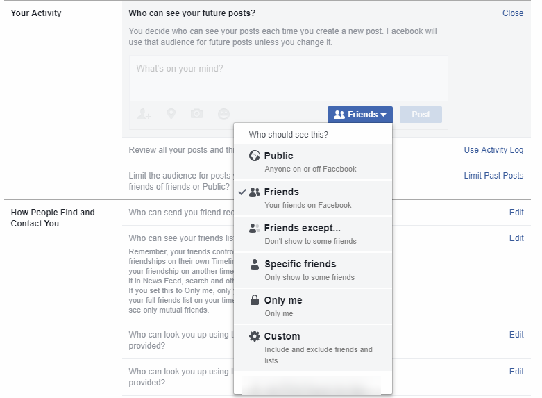 how to delete comment on facebook email
