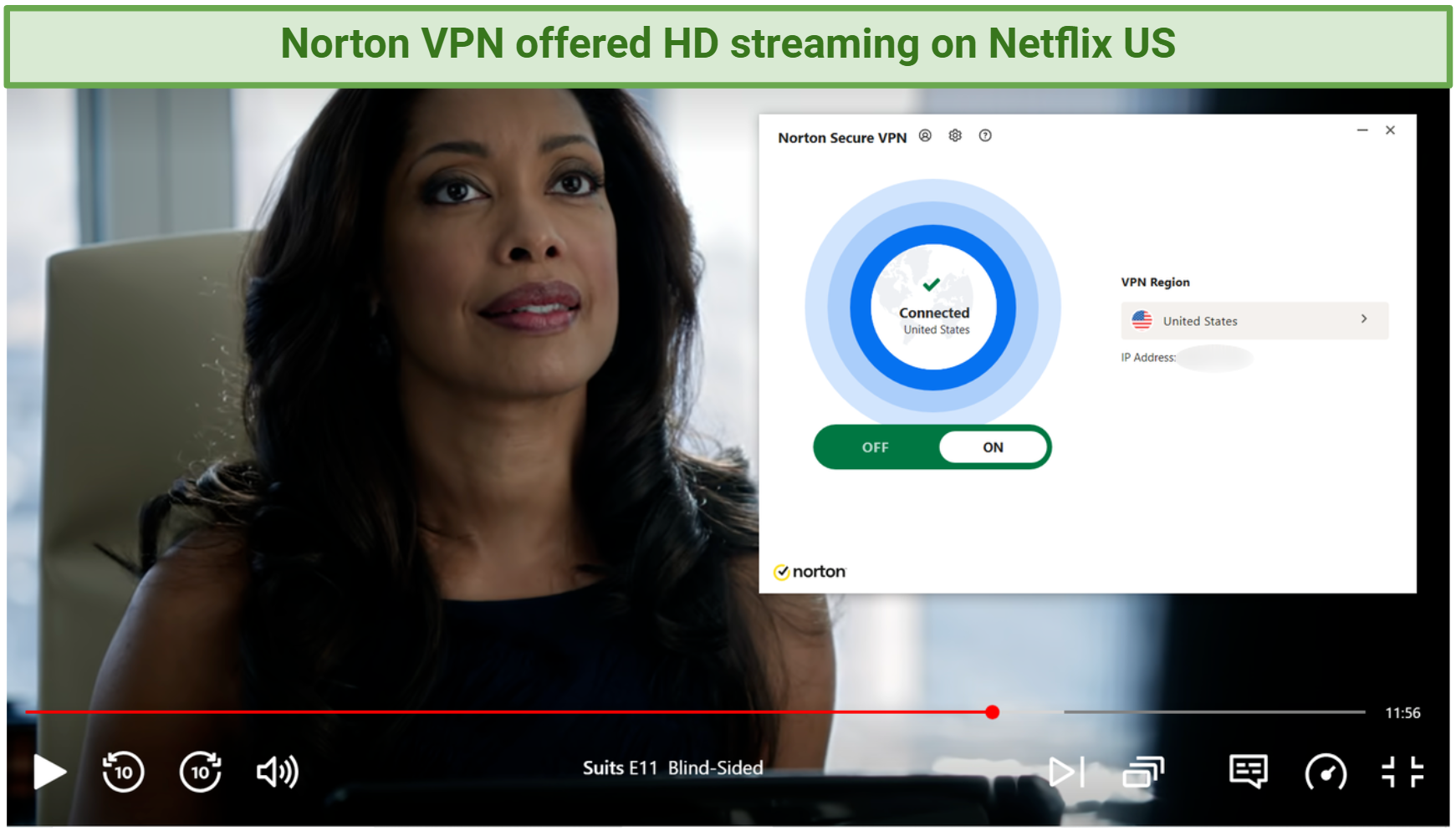 Watching Netflix US with Norton VPN