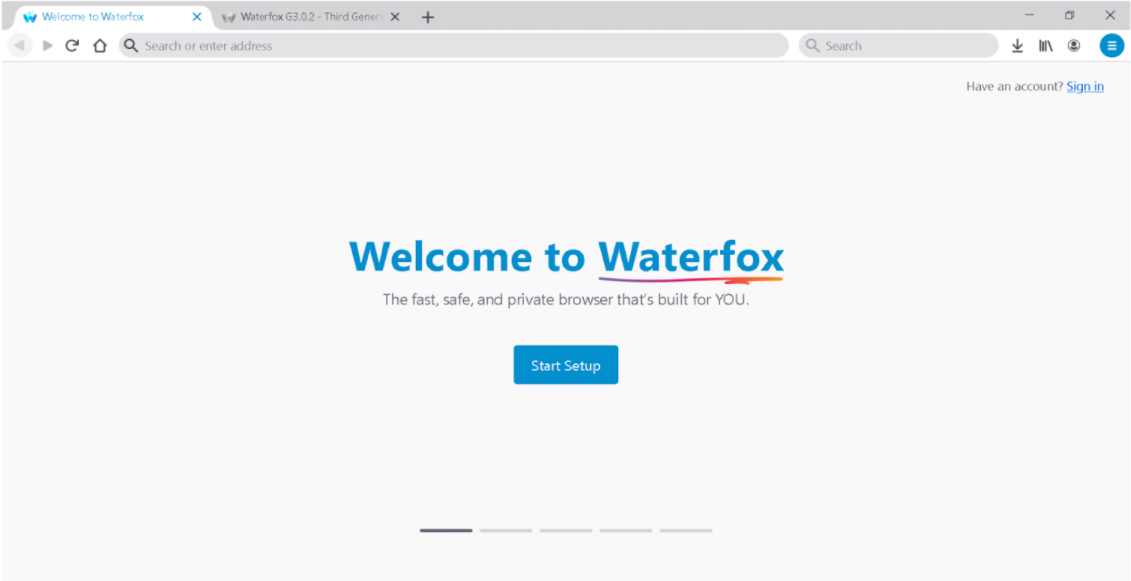 waterfox private browsing