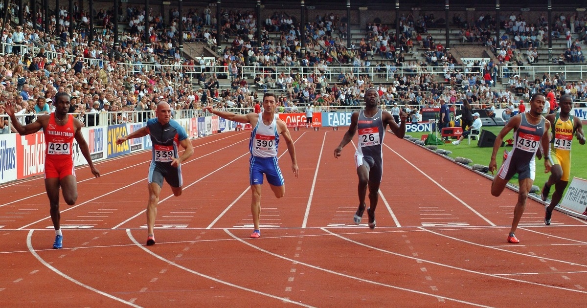 Sprinters at the Finish Line