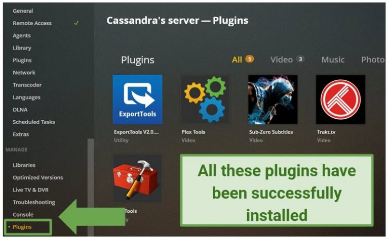 plex plugins