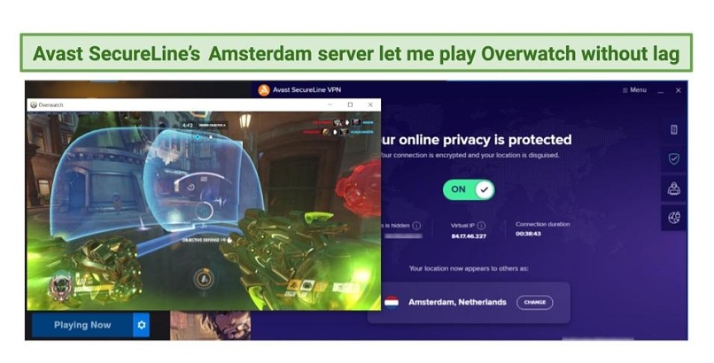 avast overwatch game conection failed
