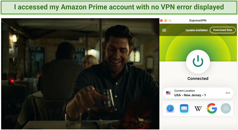 Expressvpn amazon prime 2025 video not working