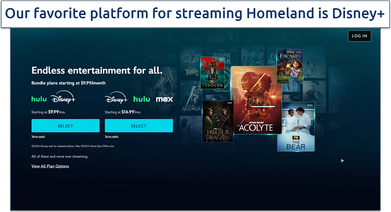 Screenshot of the Disney Plus login page 