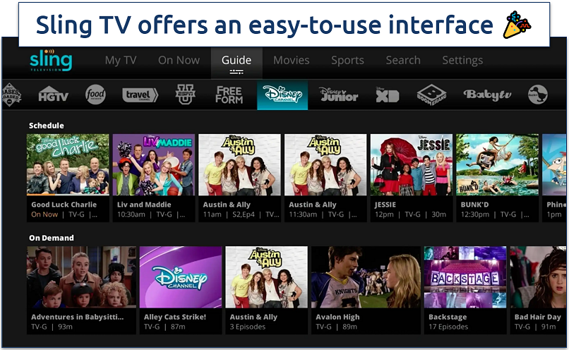 Screenshot of DirecTV homepage