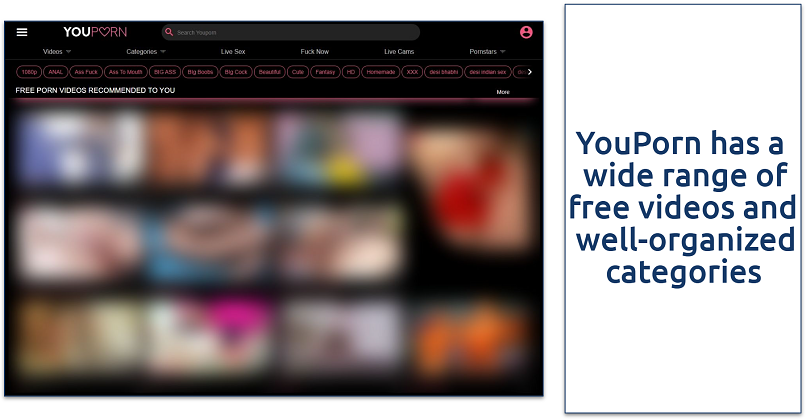 Screenshot of YouPorn