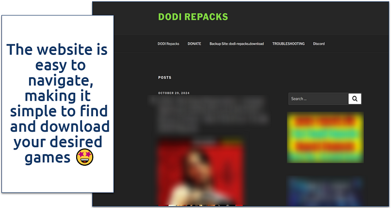 Screenshot of DODI repacks