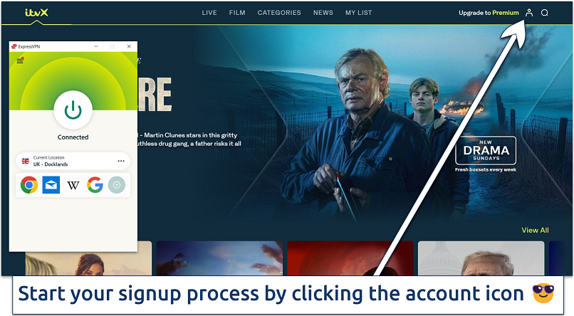 Image showing the landing page of iTVX website