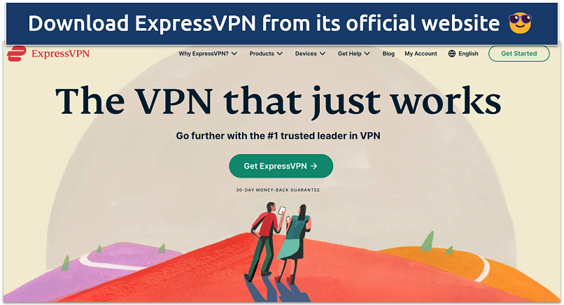  Screenshot of the ExpressVPN official website